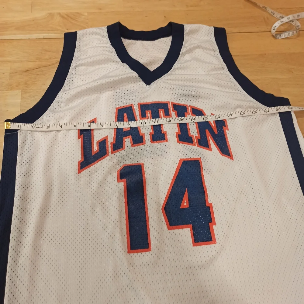 Athletic Apparel Men's white orange blue #14